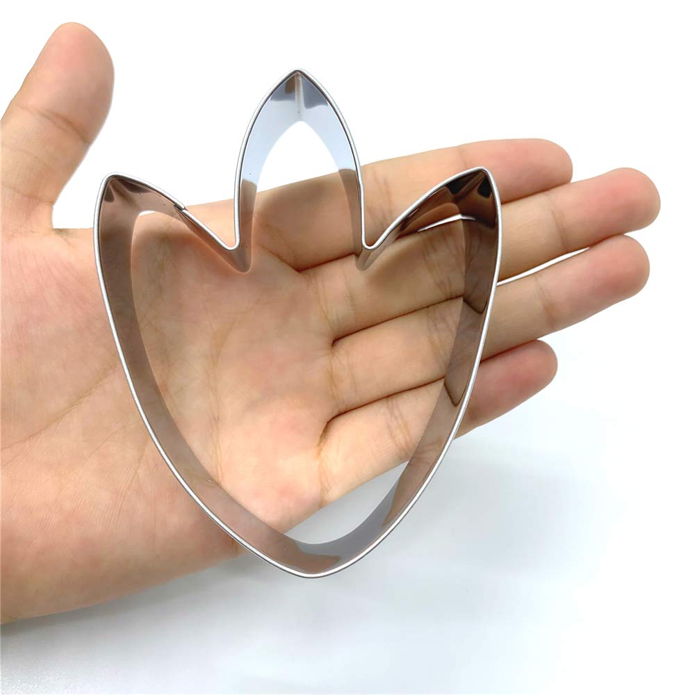 Liliao Dinosaur Foot Cookie Cutter Cute Dinosaur Biscuit And Fondant Cutters For Kids - 2.9 X 3.7 Inches - Stainless Steel