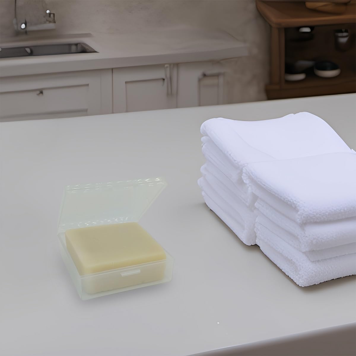 Bathroom Soap Dishes For Dr. Squatch Soap, Square Travel Soap Container With Lid, Portable Bar Soap Holder For Shower Soap Dish