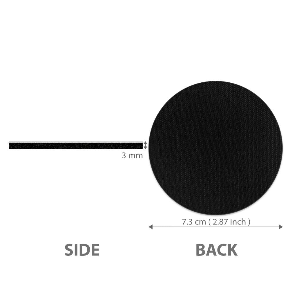 Caribou Coasters , Solid Light Pink Design Absorbent Round Fabric Felt Neoprene Car Coasters For Drinks, 2Pcs Set