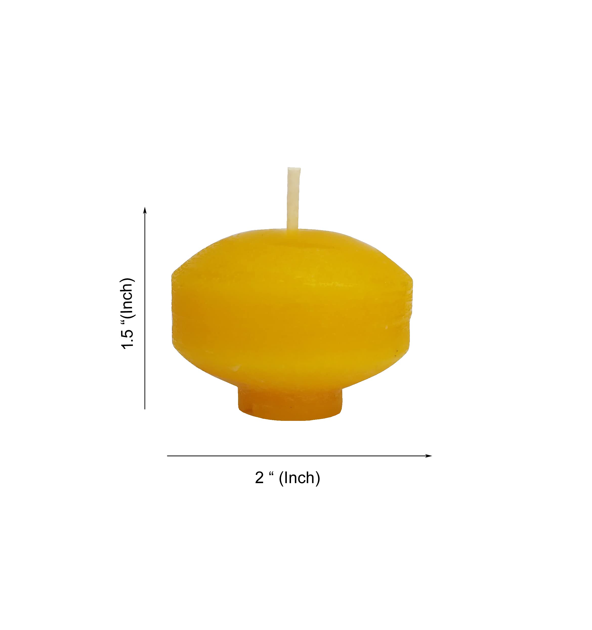 Pure Indian Candle Handmade Vanilla Scented Nugget Floating Candle PICNG001 (Pack of 4)