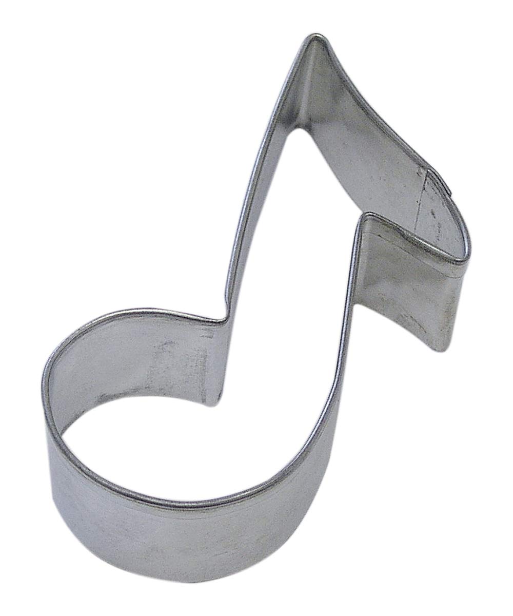 R&M Music Note 3.5'' Cookie Cutter In Durable, Economical, Tinplated Steel