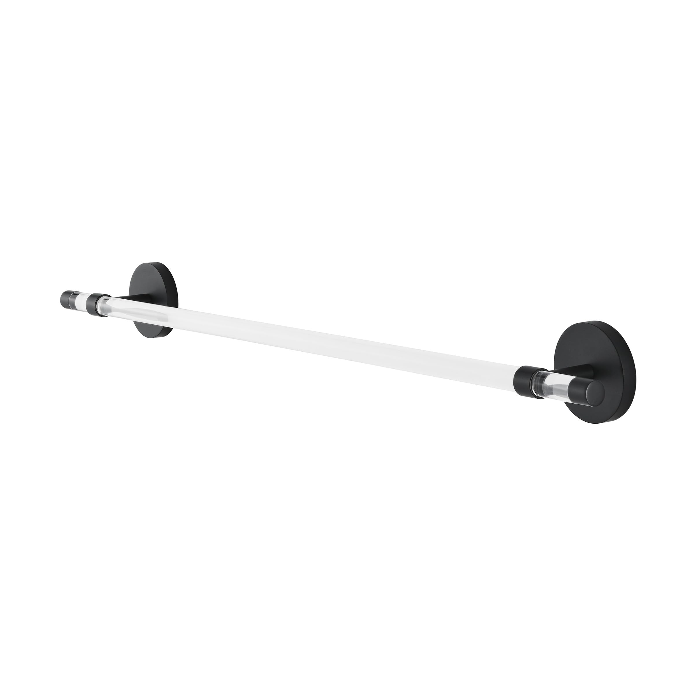 Swiss Madison Verre Acrylic Towel Bar In Matte Black