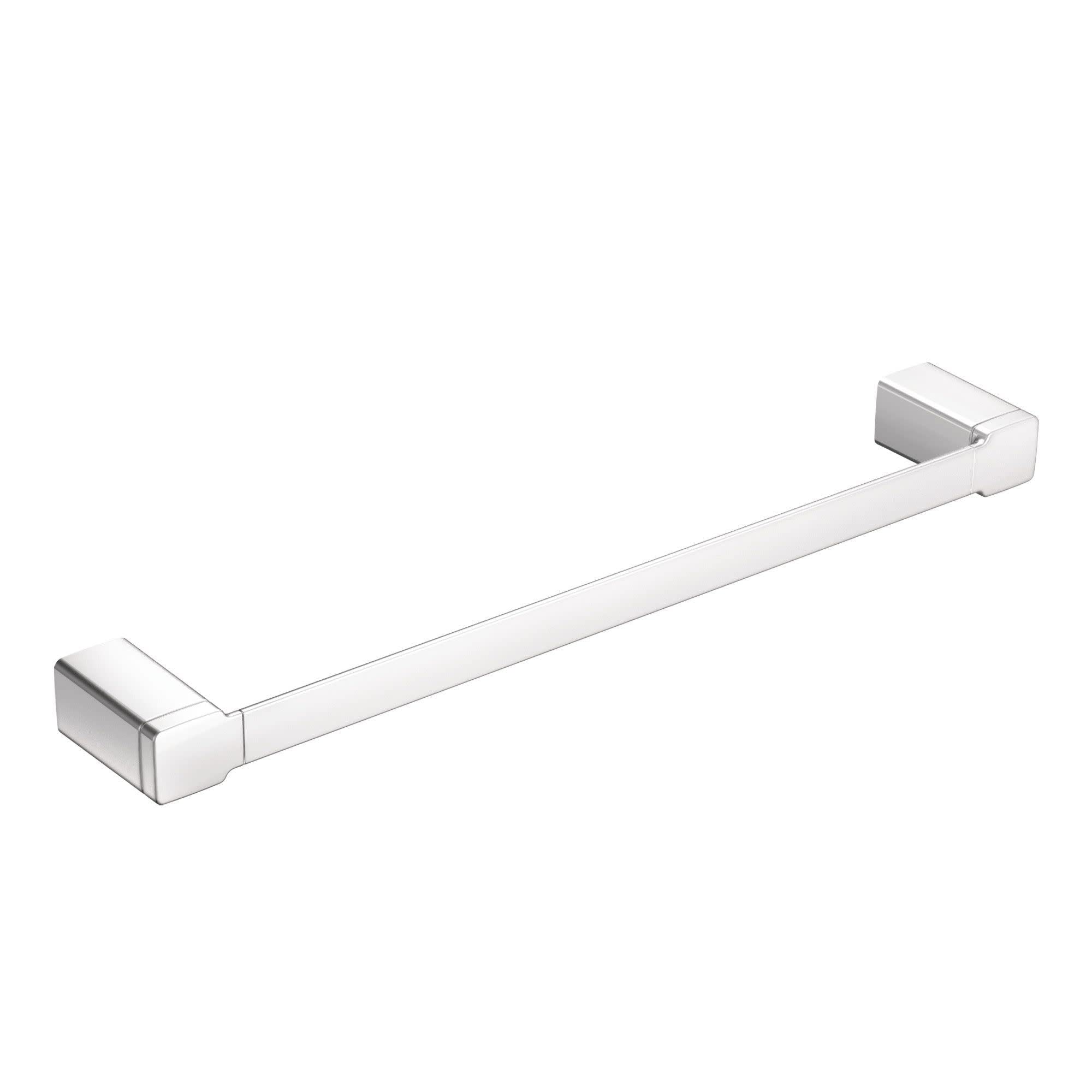 Moen YB8824CH 90 Degree Modern 24-Inch Single Bathroom Single-Towel Bar  Chrome