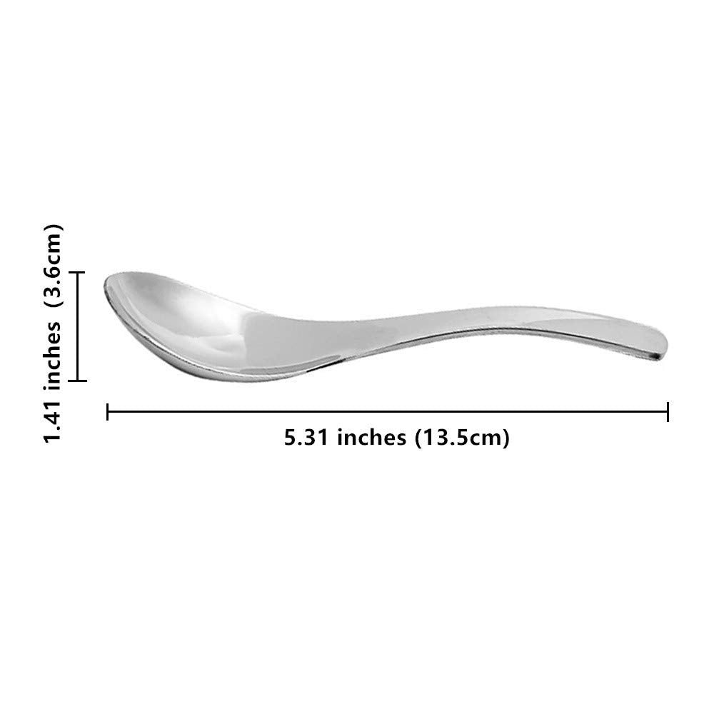 Ercrysto Stainless Steel Spoon, Soup Spoon, Coffee Spoon, Desert Spoon, Etc. Light Weight And Small Size Especially Suitable For
