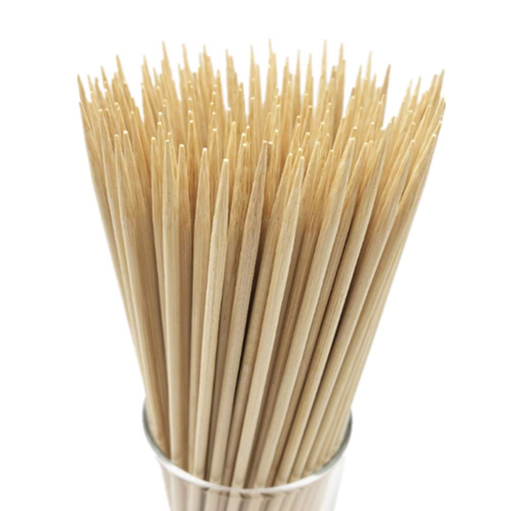 HOPELF 17.5 Natural Bamboo Skewers Sticks for BBQ,Kabob,Grilling,Barbecue,Kitchen,Roasting,Marshmallows,Plant Stakes,Crafting.F=