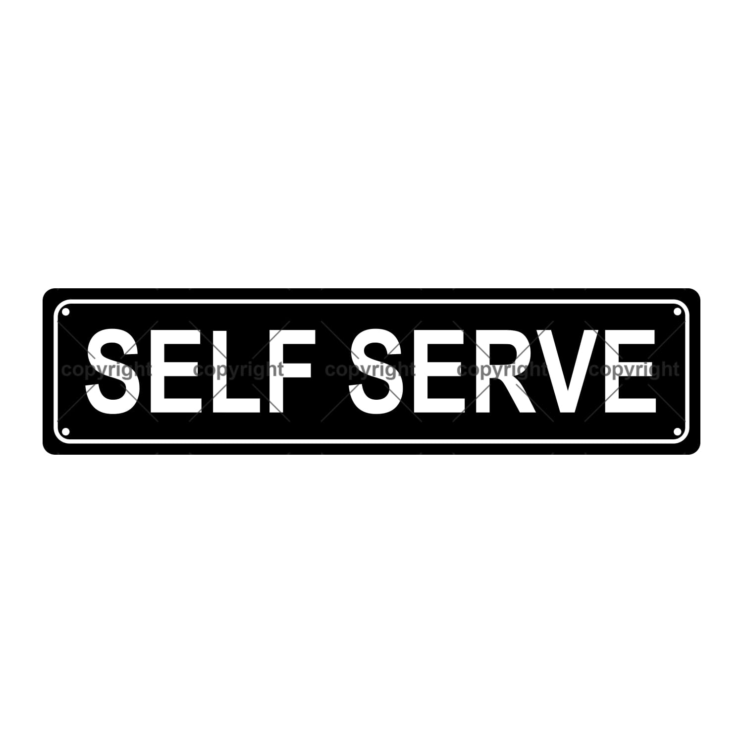 SELF SERVE ATTENTION Metal Tin Street Sign Bar Cafe Garage Cave Home Room Wall Bathroom Farmhouse Garden Porch Patio Decor, 16 x