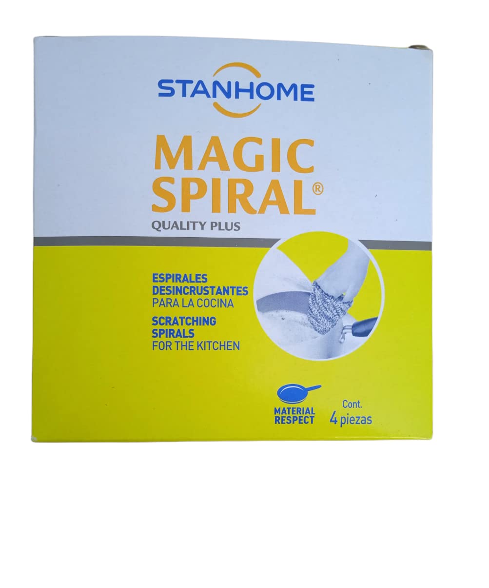 Magic Spirals Magic Descale The Camper Magically Stainless Steel Pads Ideal For Cleaning Kitchen Utensils (4 Spirals)