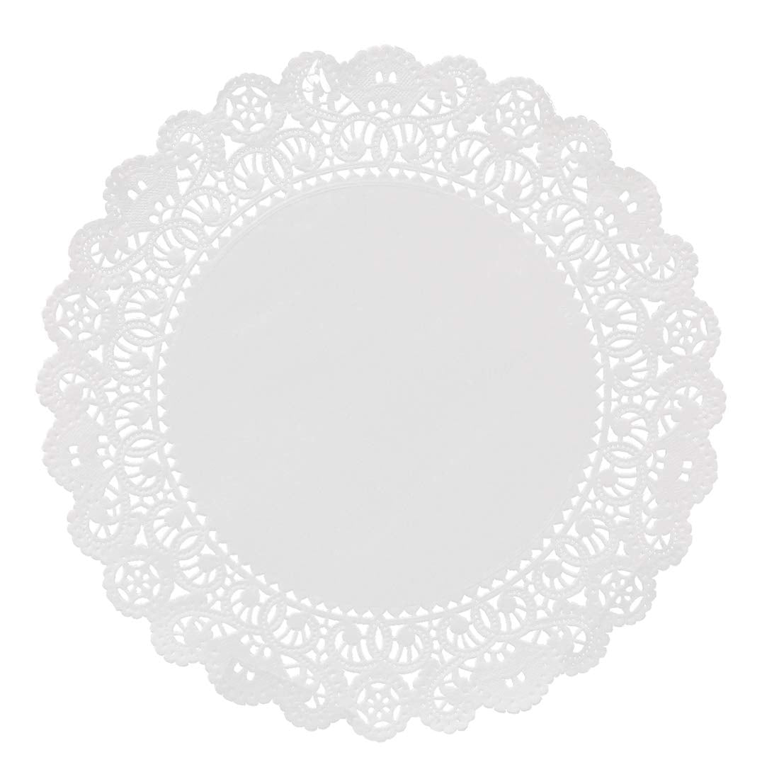 Hygloss Products Round Paper Doilies - Decorative, White Lace Doilies - Disposable - Food Grade Safe - 8 Inches - 36 Pack