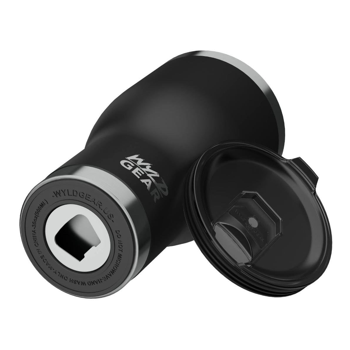 Wyld Gear Tumbler - Stainless Steel, Vacuum Insulated Travel Mug With Lid - 20Oz Black