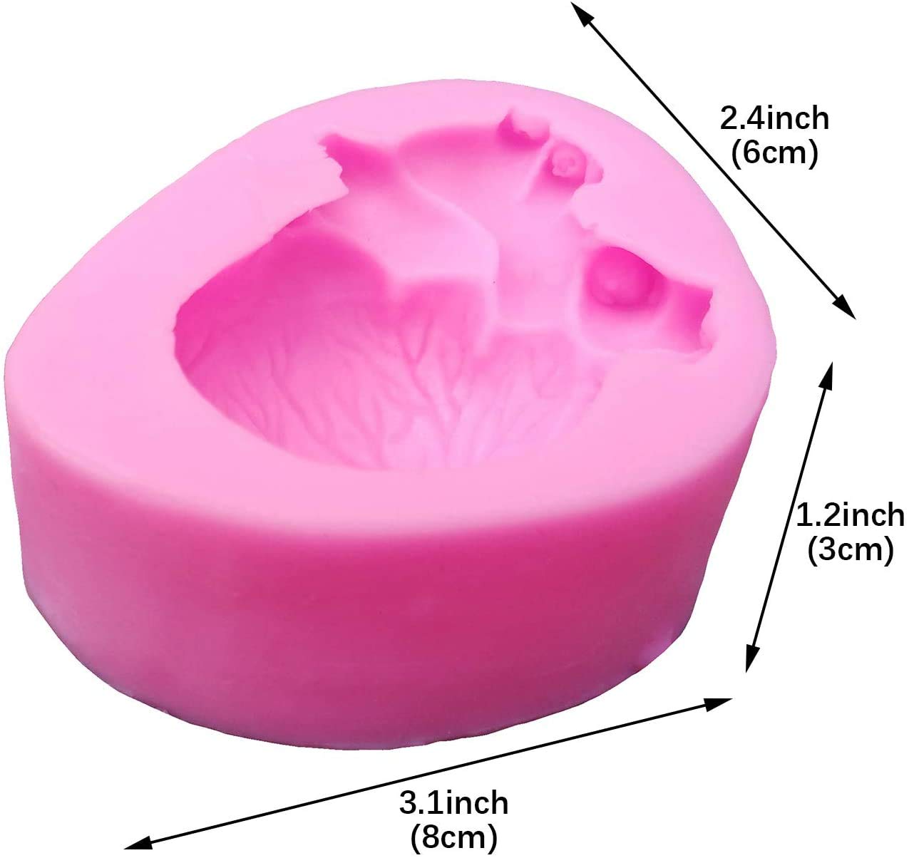 3D Halloween Human Bloody Heart Shaped Ice Cream Mousse Mold Diy Silicone Mould Fondant Pudding Jelly Cake Decor Tool Handmade A