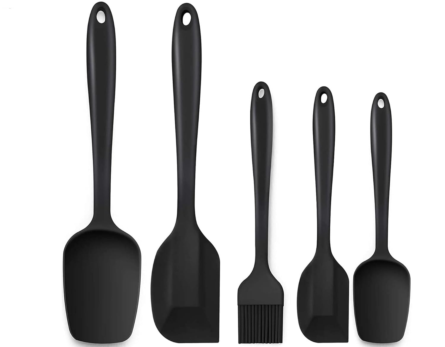 P Plus Fire Silicone Spatula Set  High HeatResistant BpaFree Food Grade Seamless Design, NonStick Kitchen Scraper Spatulas W