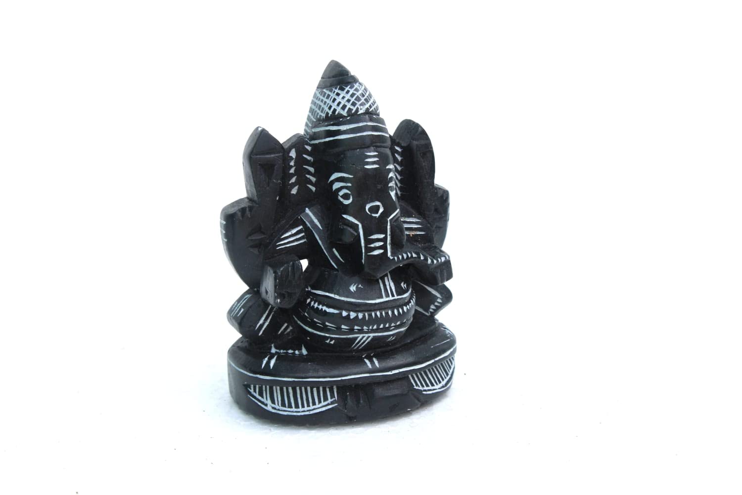 Mynaksha Small Ganesh Idoll Stone/Ganesh Sculpture Idol/Kan Drishti Ganapathy/Vinayakar Stone Idols/Ganesh Ji/Vinayakar Peruman/