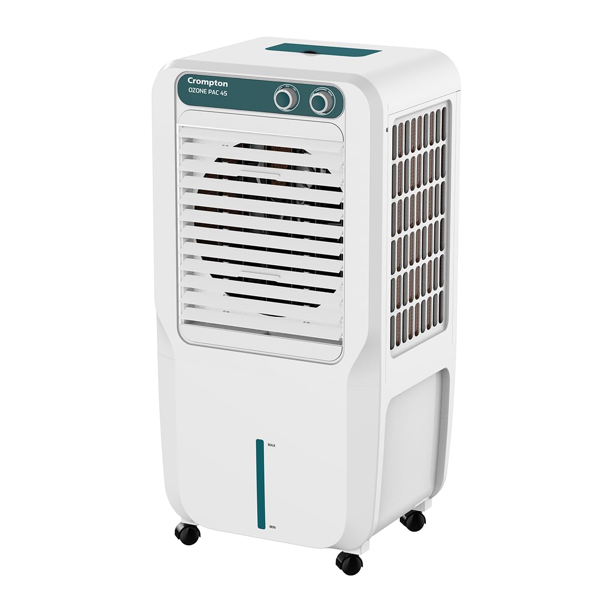 Crompton Ozone Personal Air Cooler 45L| High Density Honeycomb Pad For Cooling Retention| Auto Fill| Water Level Indicator| 4 Wa