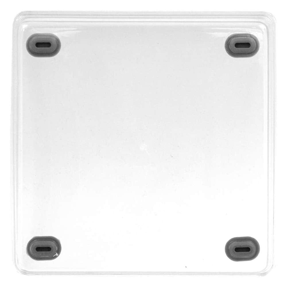 Glad Clear Plastic Organizer Bin - 6    x 6    x 2.2    Drawer Storage Tray with Non-Slip Feet, Clear