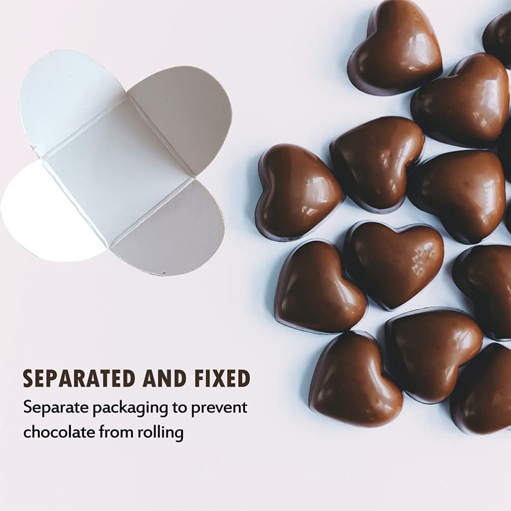 Hemoton 400 Pcs Kraft Paper Square Truffle Chocolate Wrappers Cardboard Baking Cups Chocolate Compartment Trays For Muffins Cupc