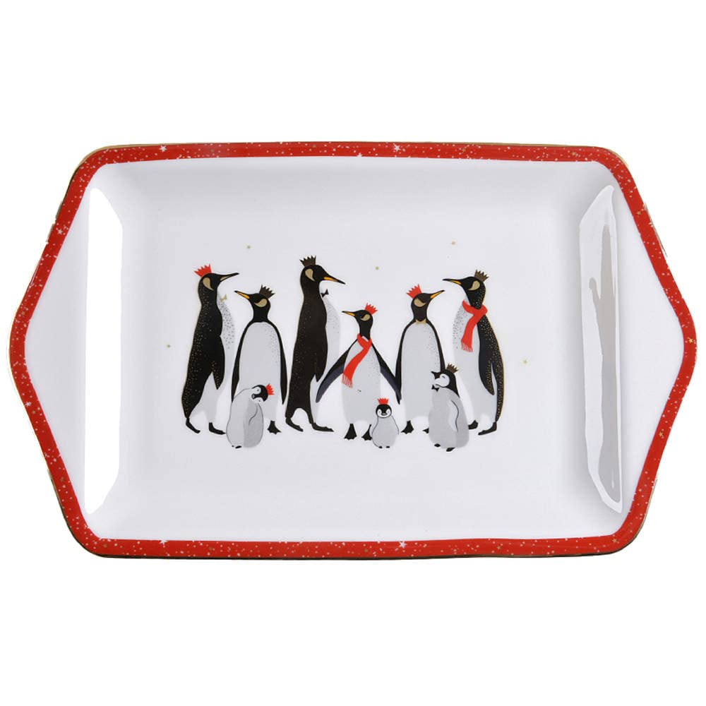 Portmeirion The Red Penguin Dessert Tray By Sara Miller