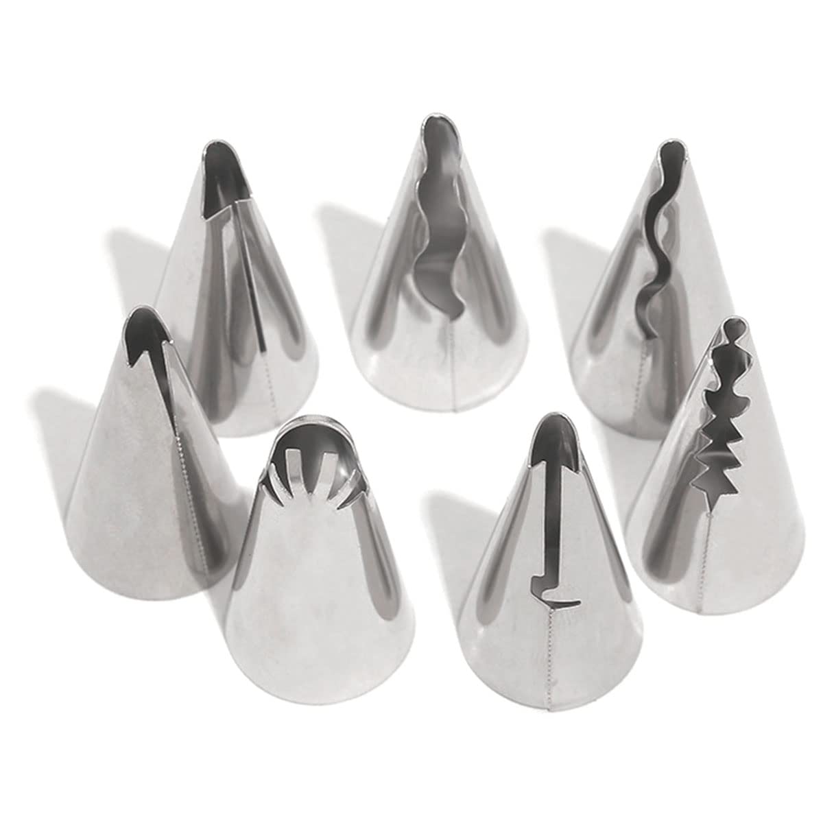 Haidong Ruffle Decorating Tube Set Stainless Steel Russian Ruffle Icing Piping Nozzles Set Pleated Skirt Piping Nozzles For Cake