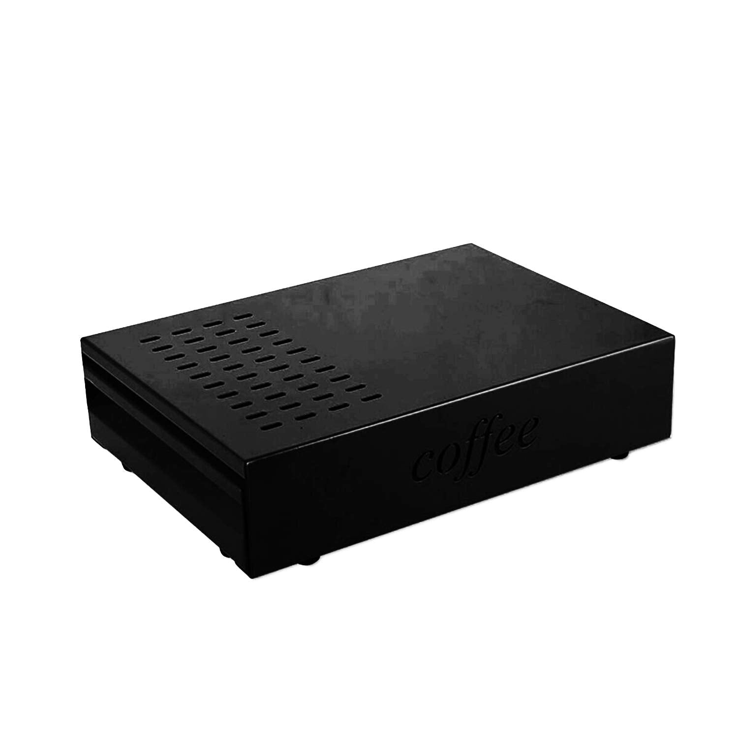 Coffee Knock Box Espresso Knocker Drawer (Black)