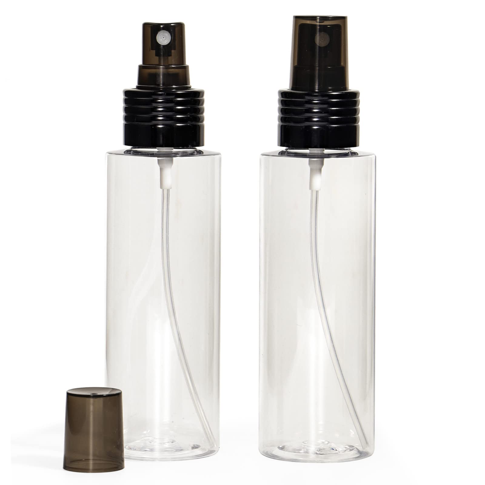 Yebeauty Empty Spray Bottles For Essential Oils, 3.4Oz Refillable Clear Plastic Misting Spray Bottles Atomizer Fine Mister Spray