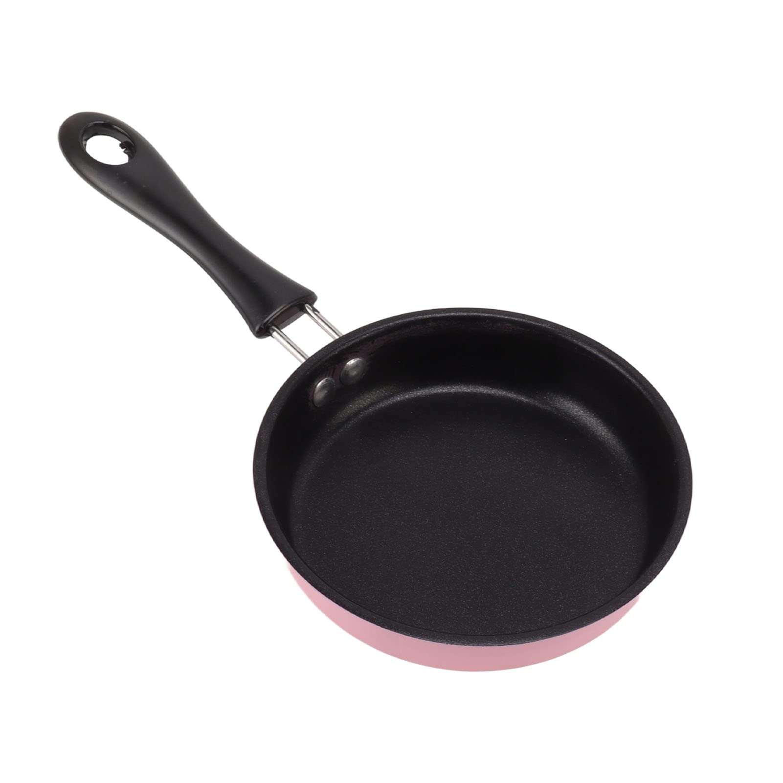 Youthink Nonstick Frying Pan, Mini Frying Pan Stainless Steel Prevent Stick Induction Pot Round Breakfast Small Fry Egg Pan With