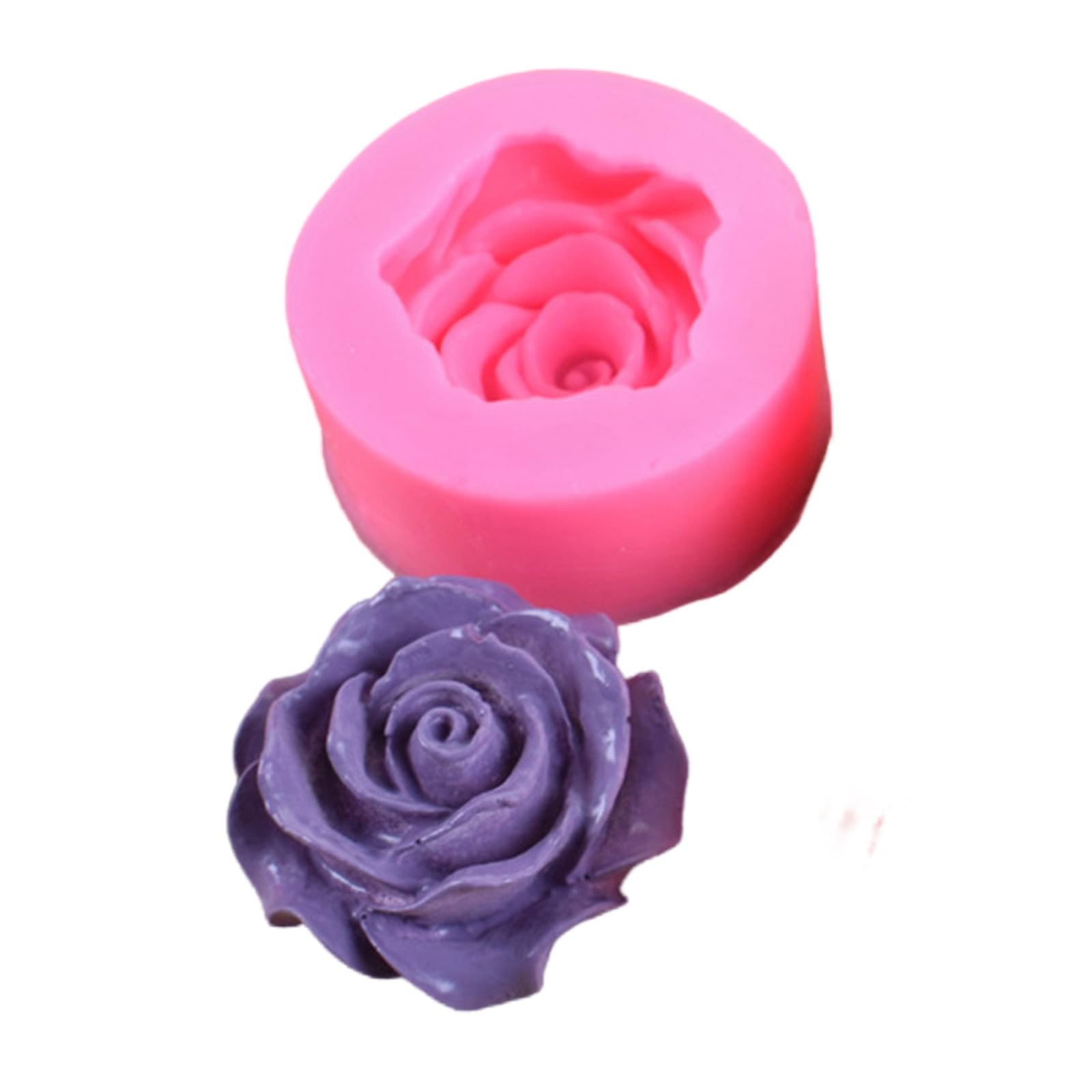 Beespring Rose Shape Silicone Fondant Soap 3D Cake Fondant Molds Rose Flowers Molds Cake Chocolate Mold Cake Decorating Baking T