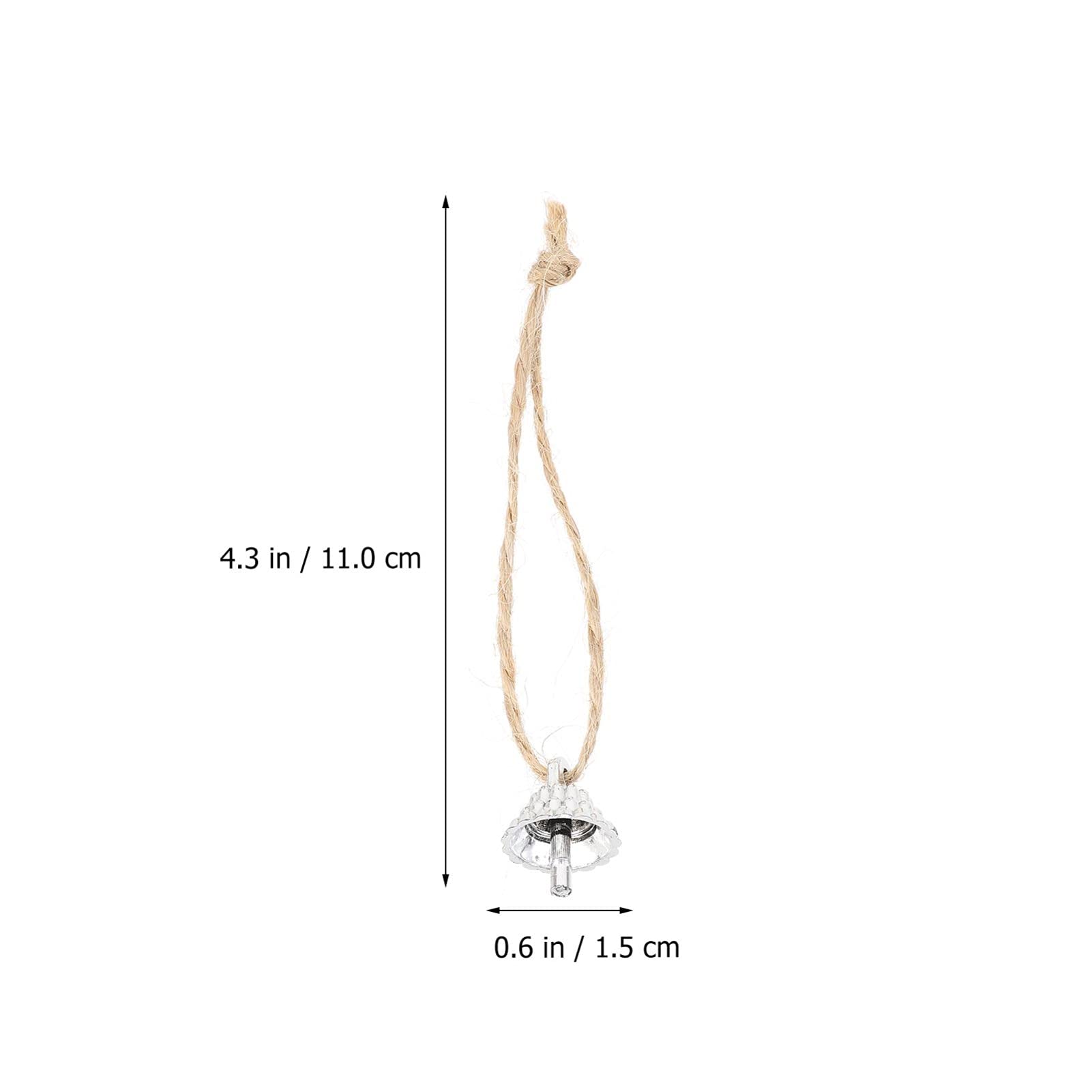 Happyyami 100pcs Christmas Creative Caps Hanging Pendant Fittings for Party Decorations Unique Shape Material Easy to Use Craft