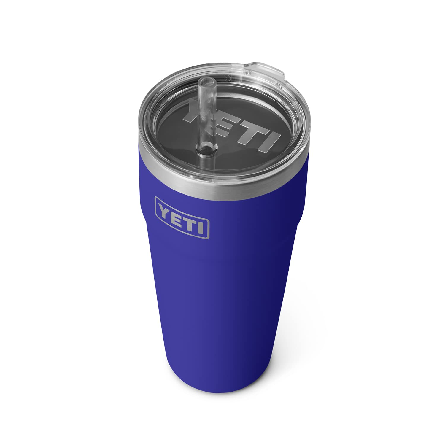 YETI Rambler 26 oz Straw Cup, Vacuum Insulated, Stainless Steel with Straw Lid, Offshore Blue