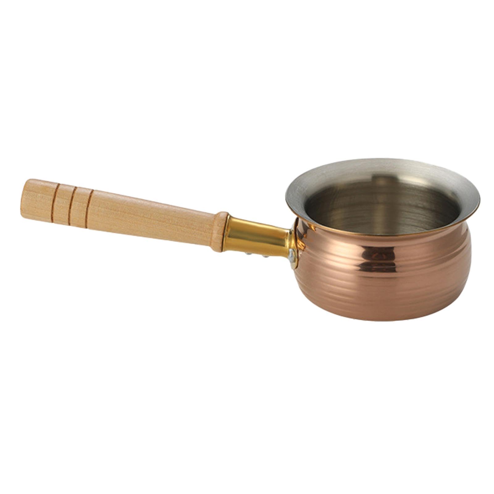 Trendynest Nonstick Saucepan Saucepan With Long Wood Handle For Restaurant Camping Home Style C