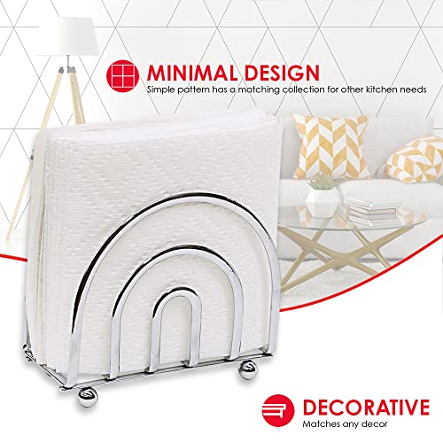 Home Basics Paper Napkin Holder/ Freestanding Tissue Dispenser For Kitchen Countertops, Dining Table, Picnic Table, Indoor & Out