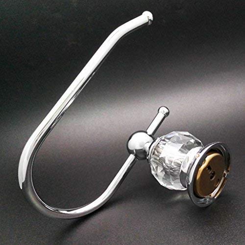 Kabter Crystal Series Brass Toilet Paper Roll Holder, Polished Chrome