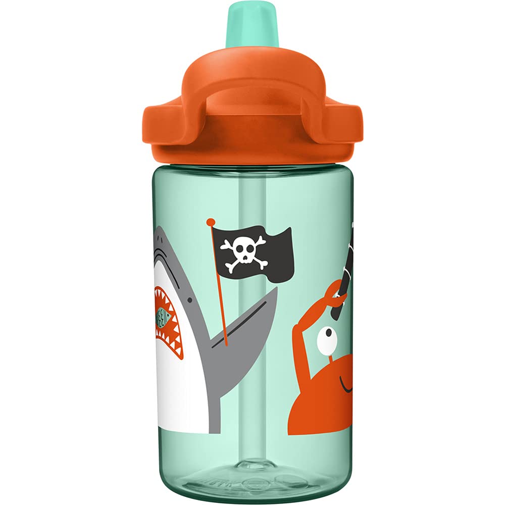 CamelBak Kids Eddy+ Bite Valve Straw Tritan Renew Water Bottle Arrgh Matey, 14oz