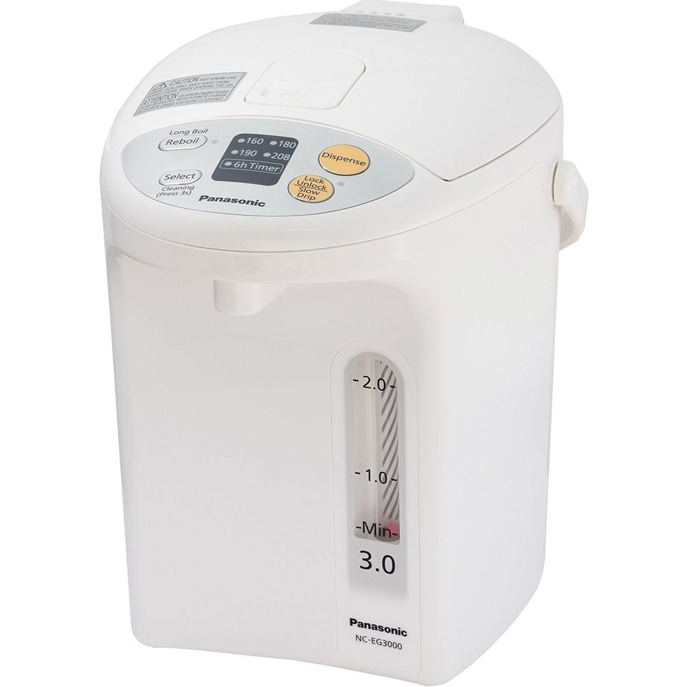 Panasonic RA41660 Electric Thermo Pot Water Boiler Dispenser NC-EG3000, Slow-Drip Mode for Coffee, Ideal for Tea, Hot Cocoa, Sou