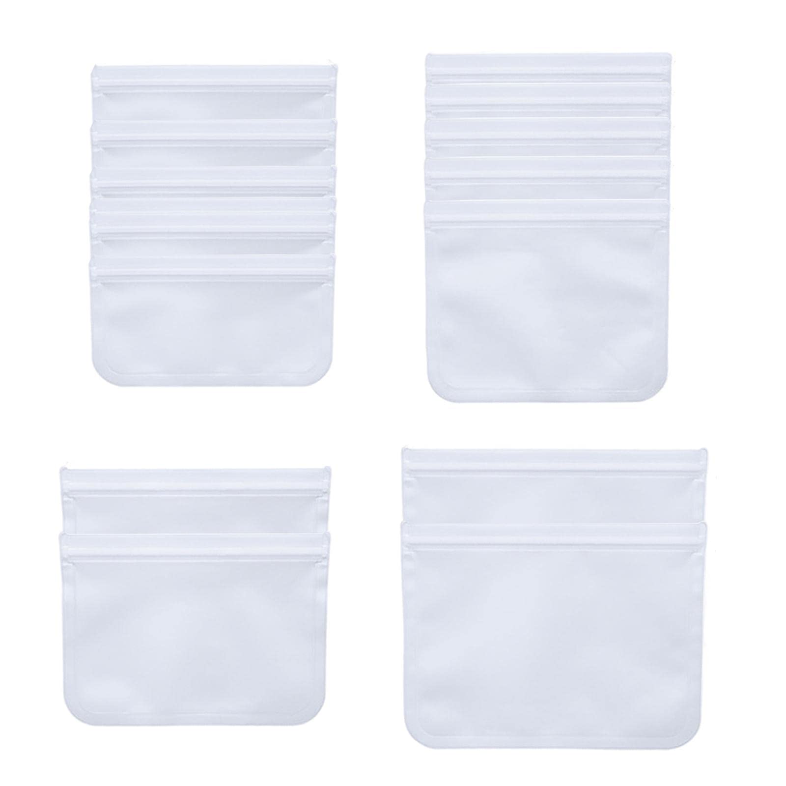 Zoomella Reusable Peva Food Storage Bags Resealable For Meat Veggies Foods Freezing Ste B|Food Storage Bags|Home & Garden