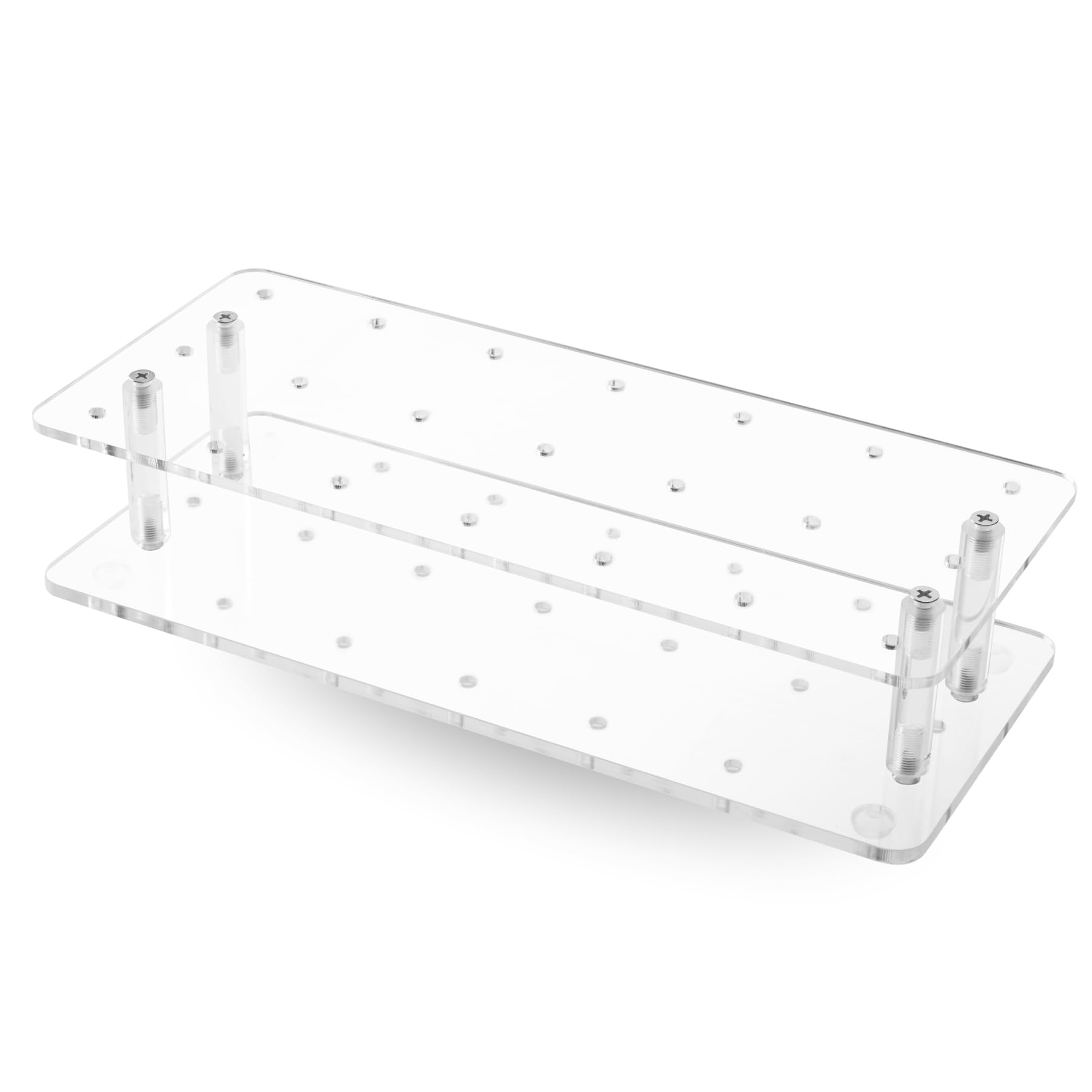 Goabroa Cake Pop Stand, 21 Holes Clear Acrylic Cakepops Display Stand, Transparent Cake Pop Holder For Cake Pop Sticks Under 0.2