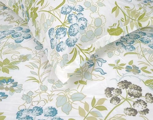 Divine Casa Bedsheet For Single Size Bed 144 Tc Cotton Bedsheet For Single Size Bed With 1 Pillow Cover (145 X 223 Cm) Floral Mi