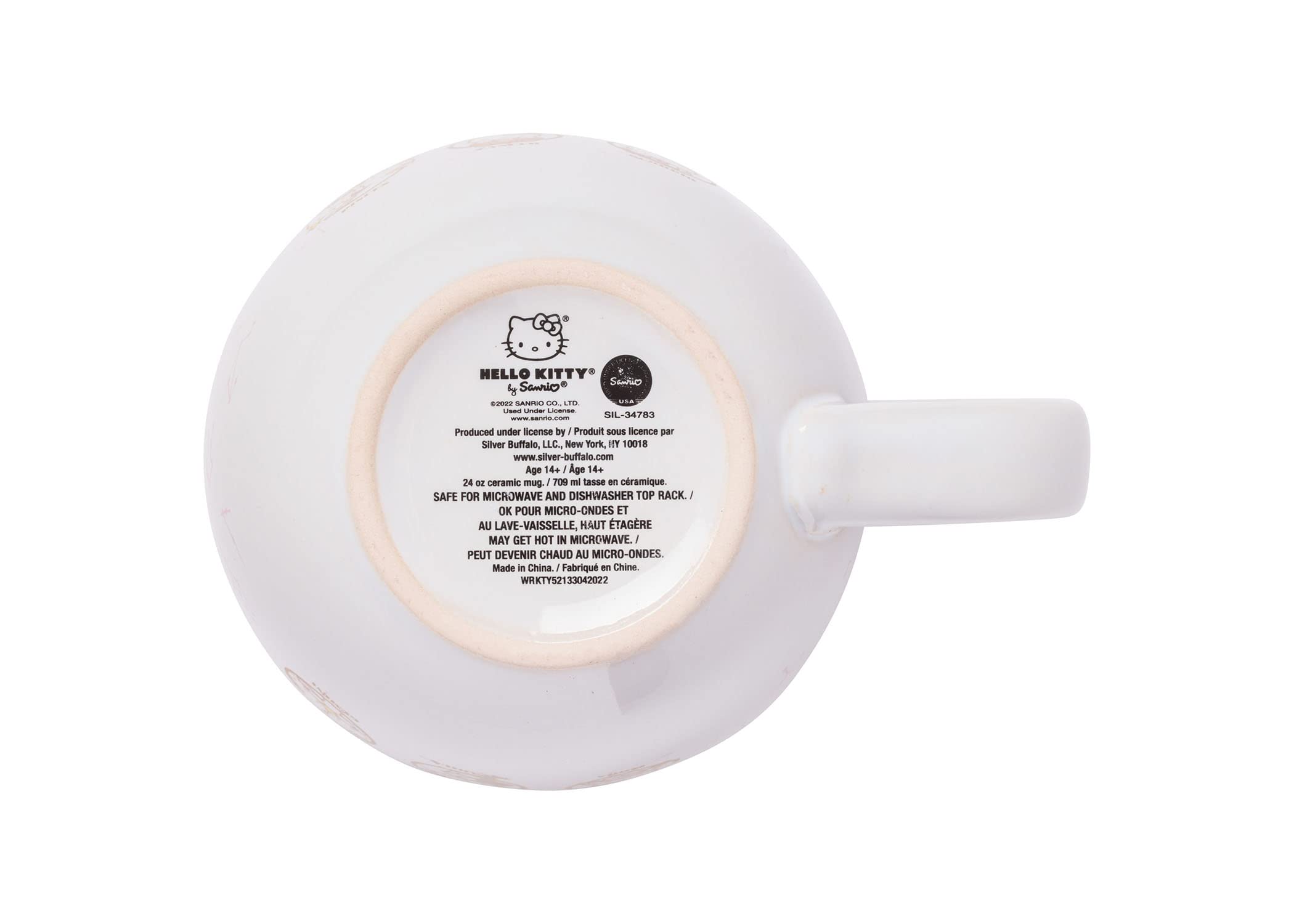 Silver Buffalo Hello Kitty Zodiac Ceramic Soup Mug, 24 Ounces