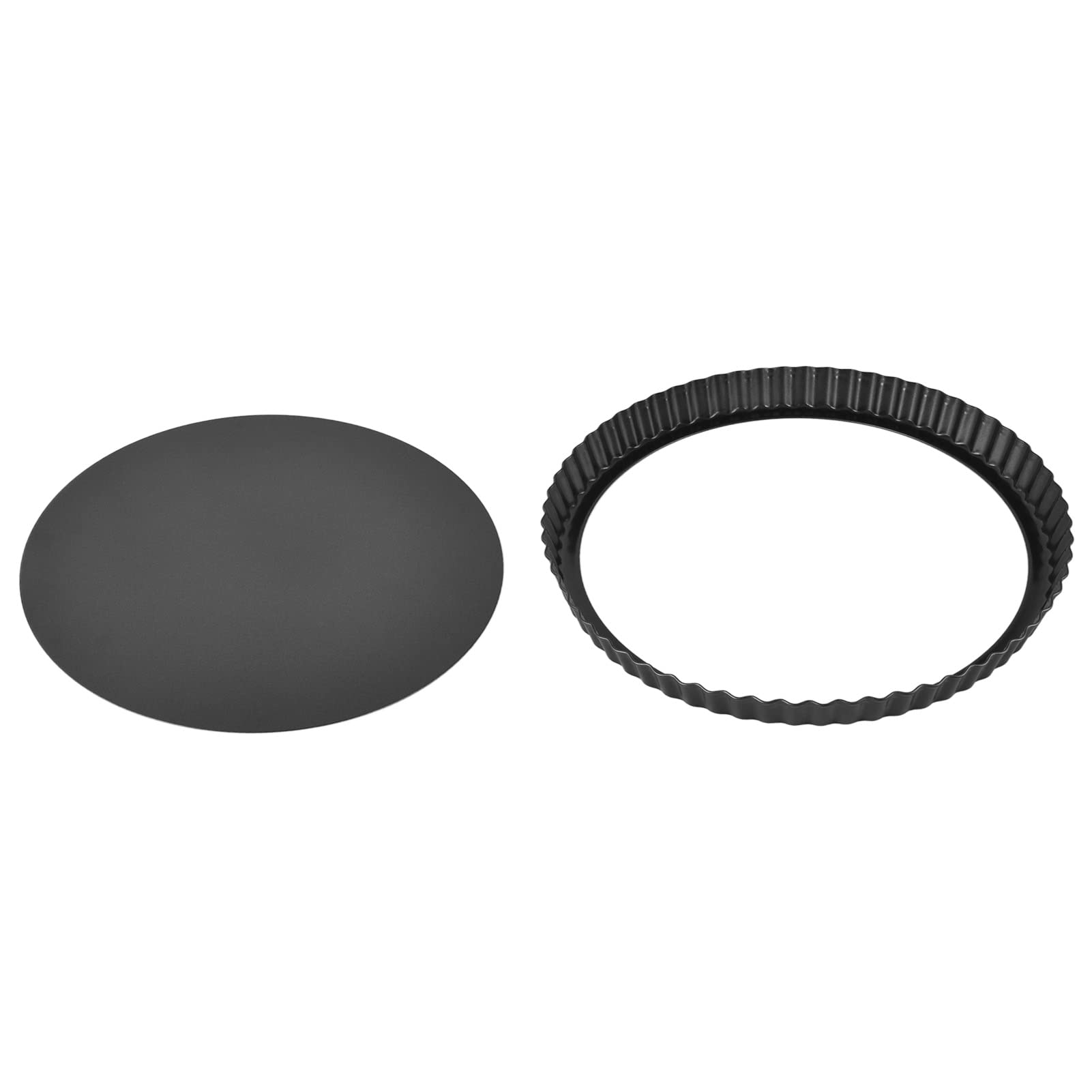 Round Tart Pan, Removable Bottom Non Stick Tart Pan Large Fluted Tart Pans For Baking, Quiche Pan(13-Inch)