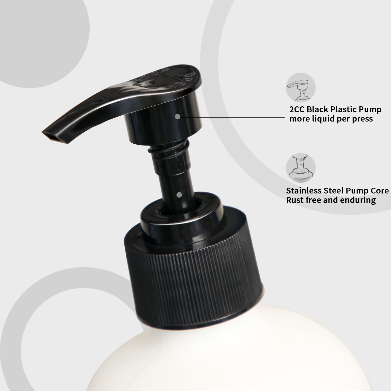 Momeemo Matte Black Soap Dispenser Bathroom Set, Contains Hand Soap Dispenser And Lotion Dispenser. Bathroom Soap Dispenser Set