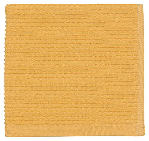Now Designs Ripple Kitchen Dishcloth Set of 4, Cotton, Honey, Model 196370aa