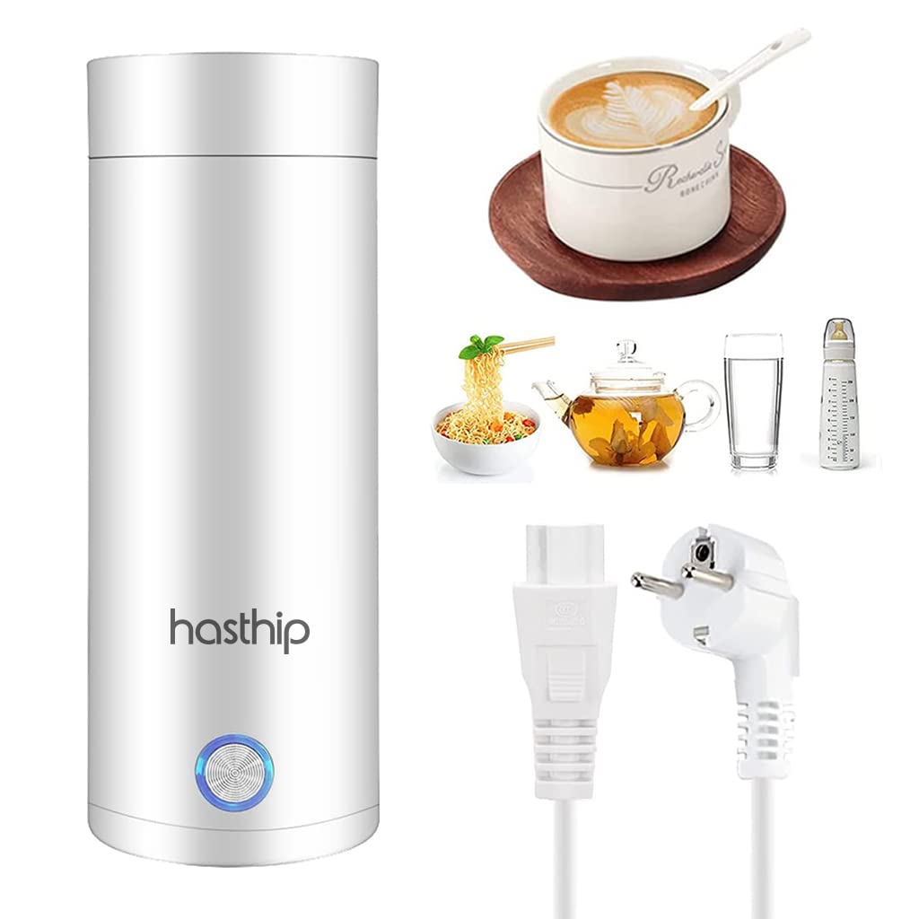 Hasthip Electric Kettle Portable Electric Kettle 400 Ml Mini Kettle For Hot Waterin-Built 300W Heating Element To Boil Water And