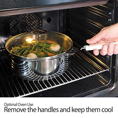 Cristel Strate 3 Quart Saucepan in Silver - Stainless Steel, Model C20QLKSA