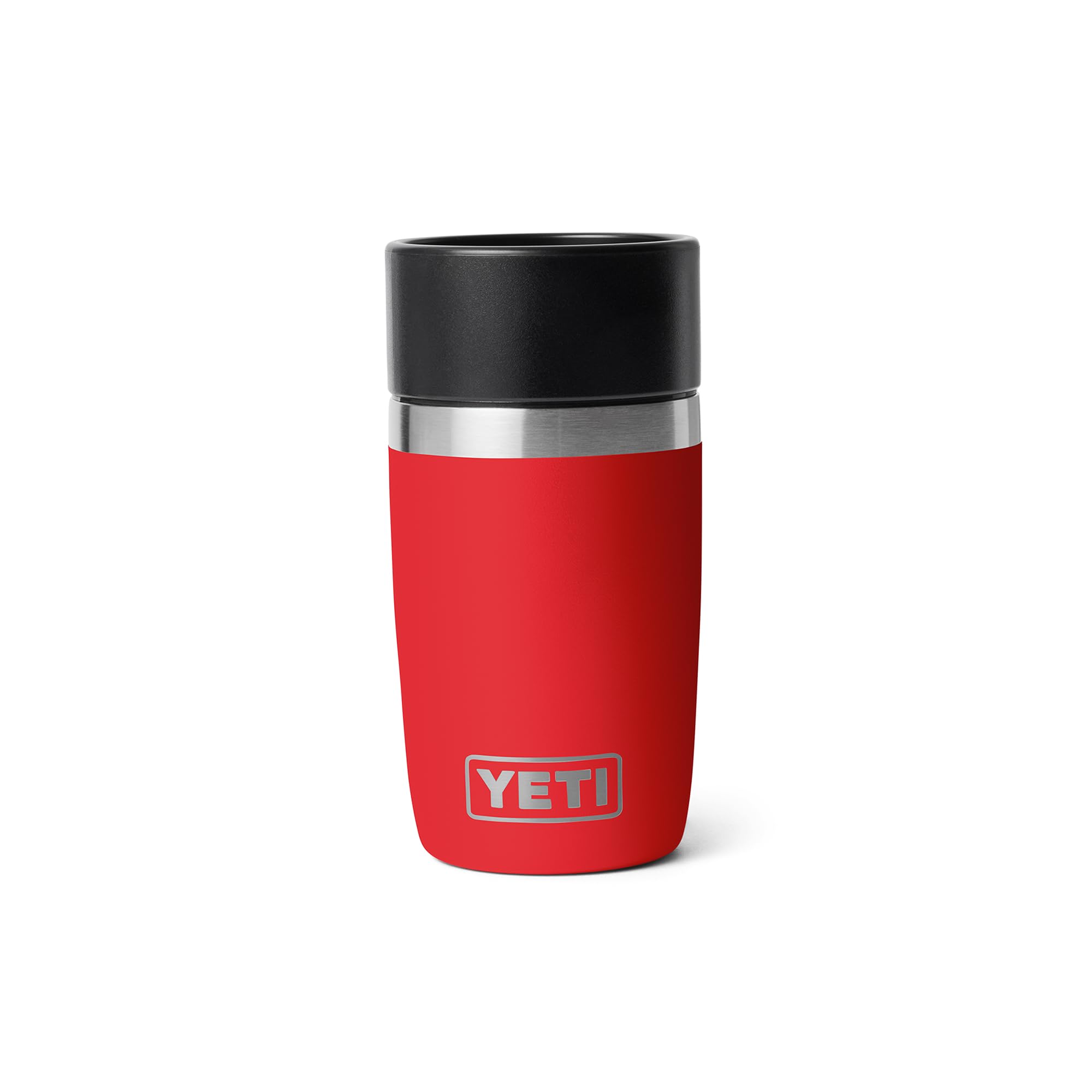 YETI Rambler 8 oz Travel Bottle, Stainless Steel, Vacuum Insulated with Leakproof Commuter Cap, Rescue Red