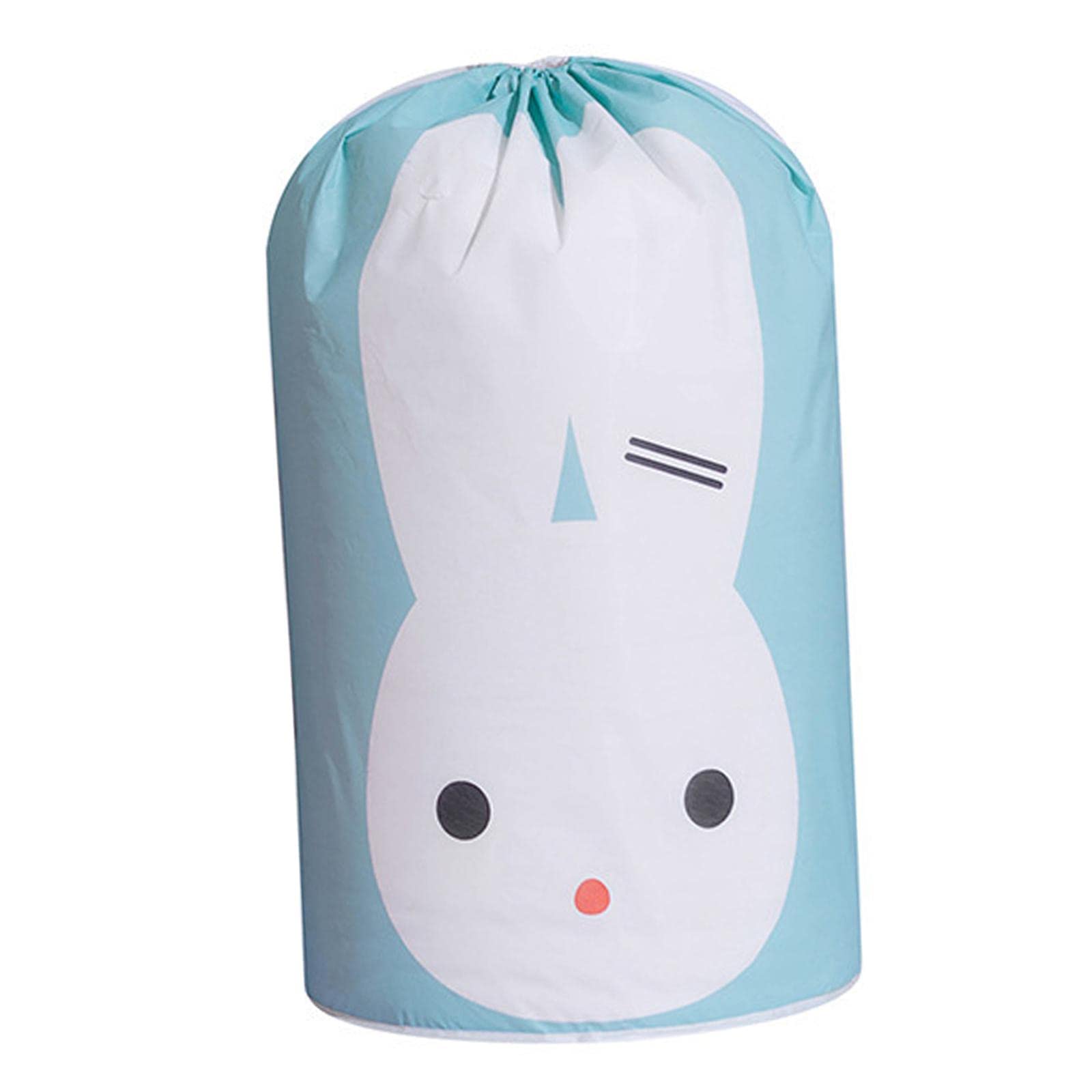 Trendivibe Storage Bag Clothes Blanket Toys Container Bucket Organizer For Quilt Blue