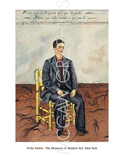 Self-Portrait With Cropped Hair, 1940 By Frida Kahlo, Art Print Poster 20'' X 16''