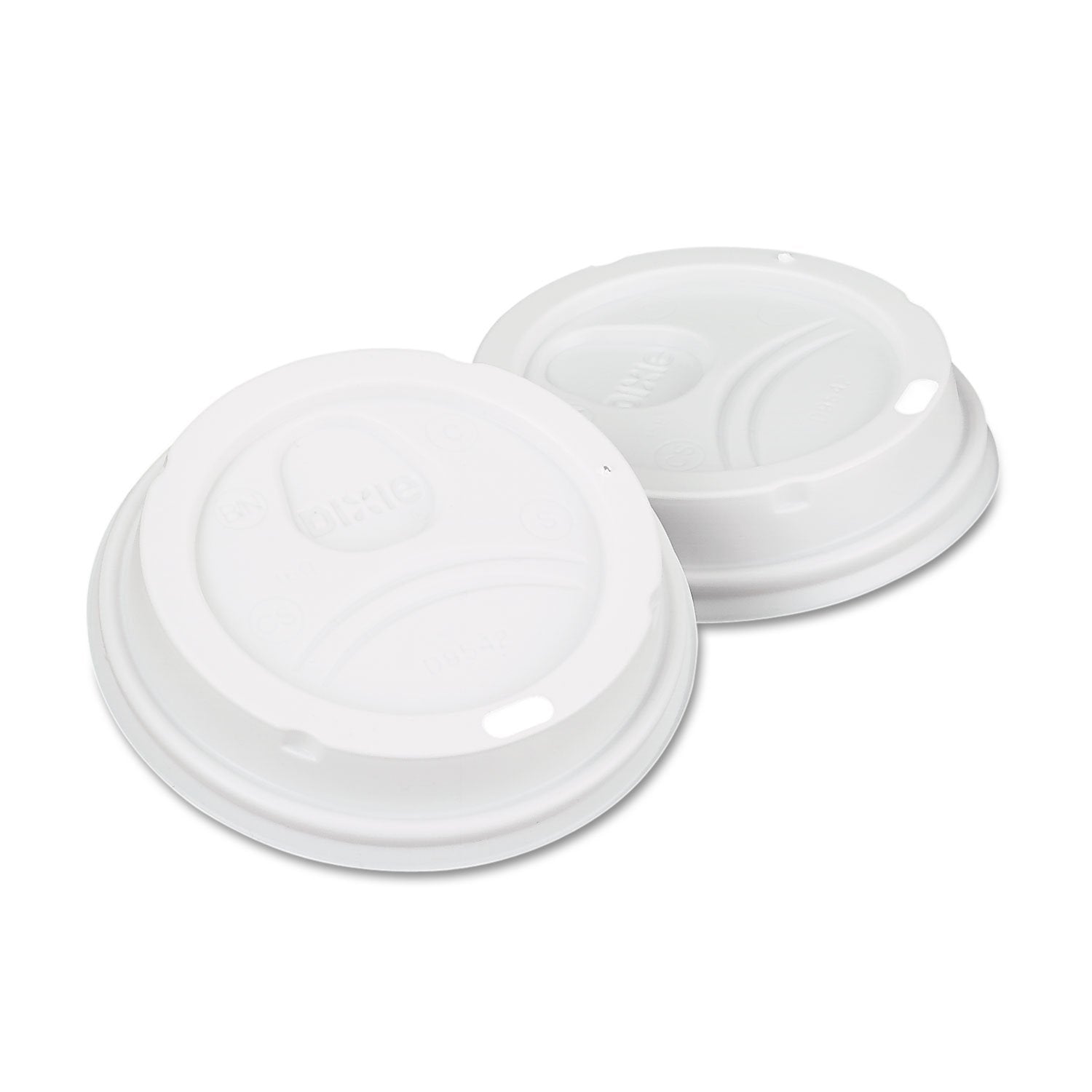 Dixie 9542500DXPK Dome DrinkThru Lids 1016 oz Perfectouch;1220 oz WiseSize Cup White 50/Pack