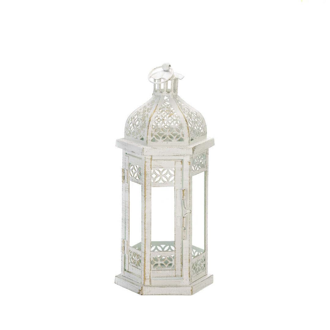 Gallery of Light 10018607 Antique-Style Floral Lantern, Multicolor