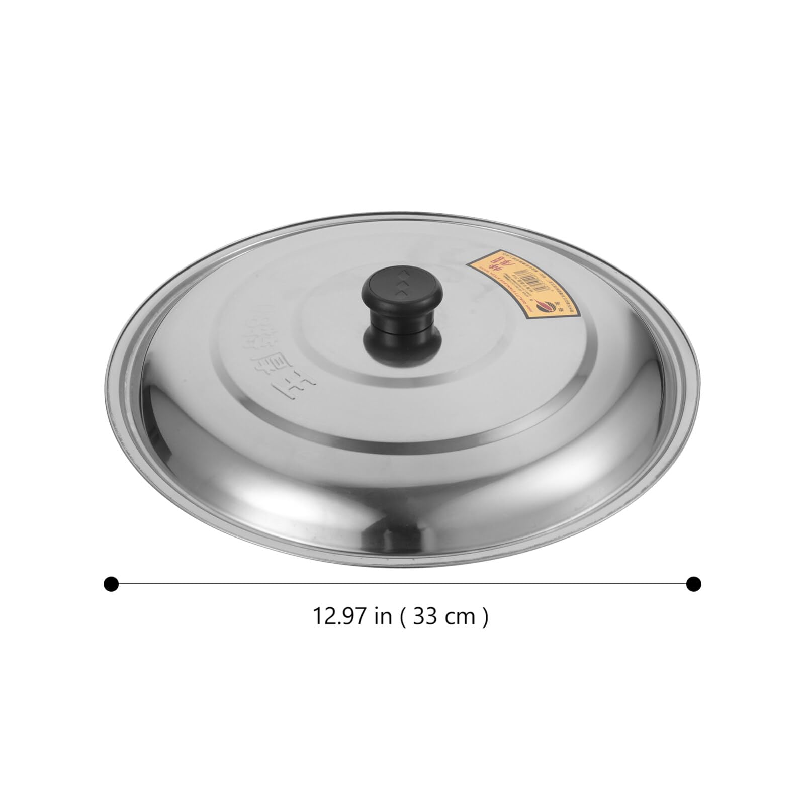 Doitool Stainless Steel Universal Lid For Pots, Pans And Skillets, 13 Inch Replacement Frying Pan Cover Cookware Lids With Knob