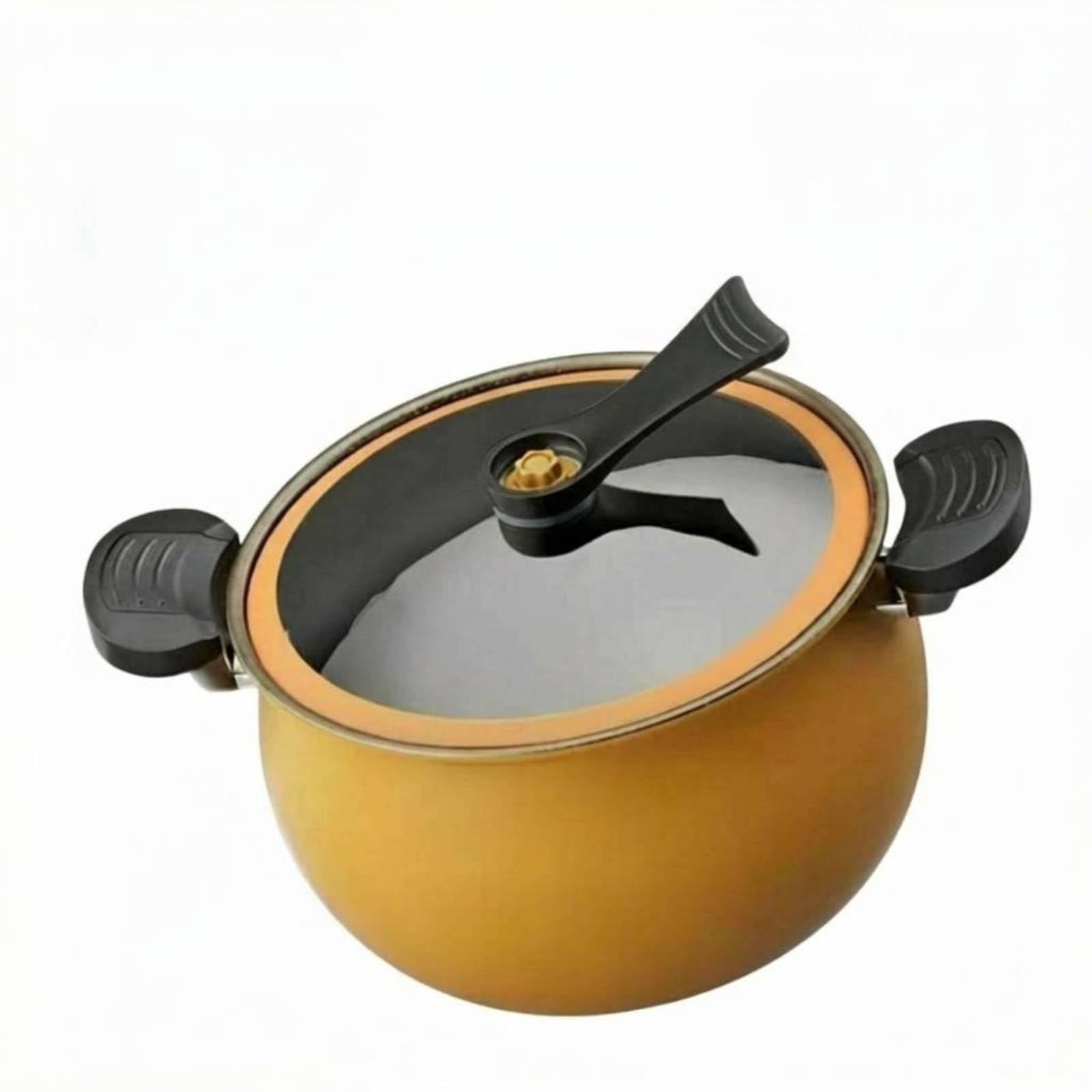 Snappsy Induction And Gas Compatible Micro Pressure Cooker NonStick Nonstick Pressure Cooker Easy Cleaning Multi Function Stew 