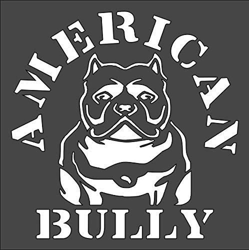 Kachi Pencil Art & Craft Layering Stencil, American Bully Dog 8X8 In Crafts, Arts, Scrapbooking  Painting On The Wall, Wood, Gl