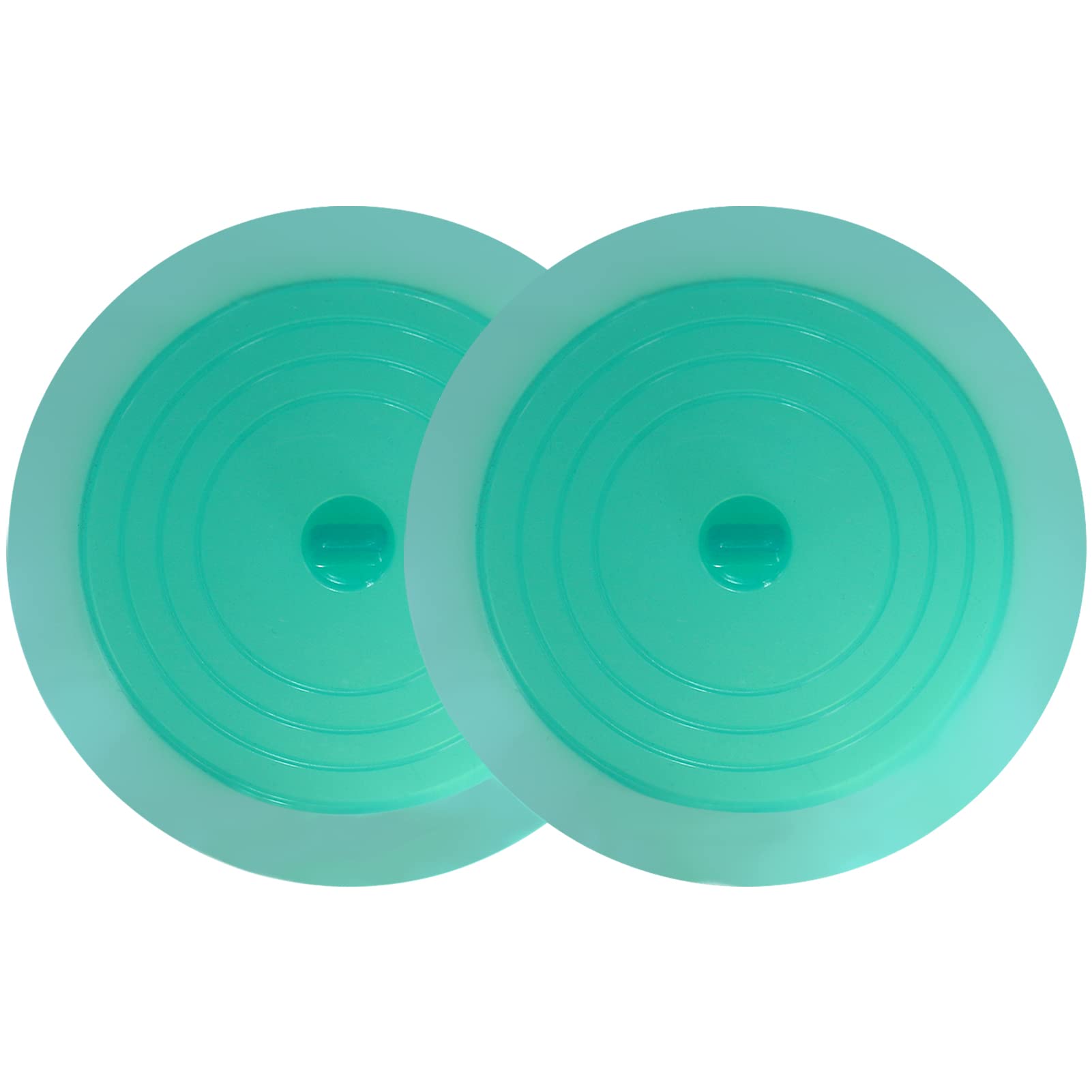 V-Top Tub Stopper 2 Pack, 6 Inches Large Silicone Drain Plug Hair Stopper Flat Suction Cover For Kitchen Bathroom Gadgets And Ac